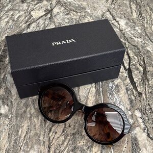 Prada Round Sunglasses with Case